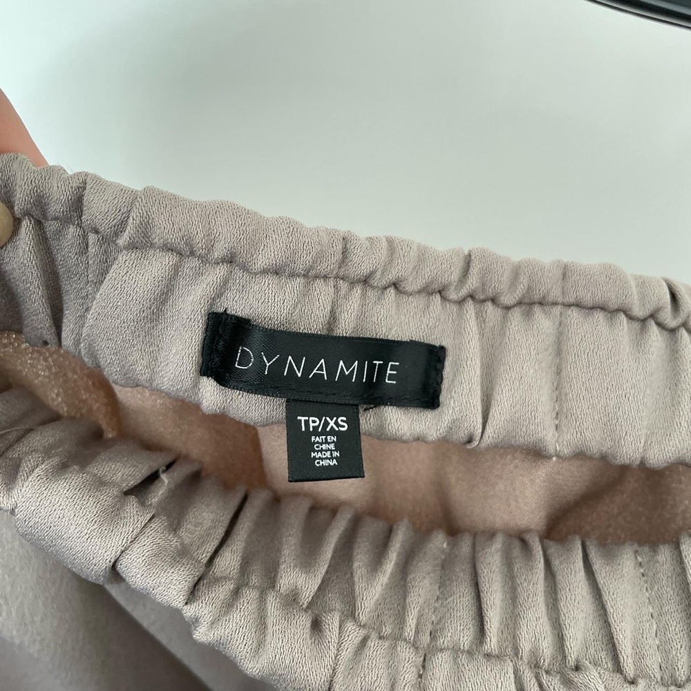 Dynamite Off the Shoulder Satin Top - Picture 4 of 5